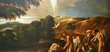 Il battesimo di Cristo, Pedro Orrente