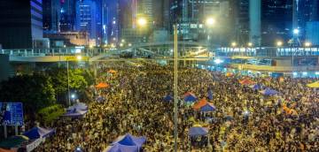 HK Occupy Central in Harcourt Eoad