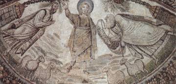 Consegna della legge, Santa Costanza Roma (mosaico IV secolo)