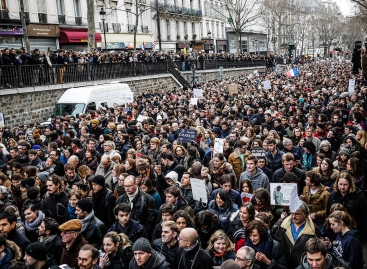Il corteo dell'11 gennaio a Parigi