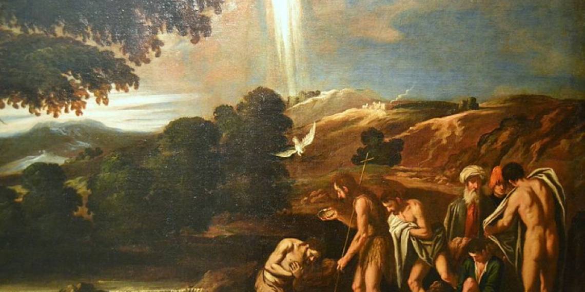 Il battesimo di Cristo, Pedro Orrente