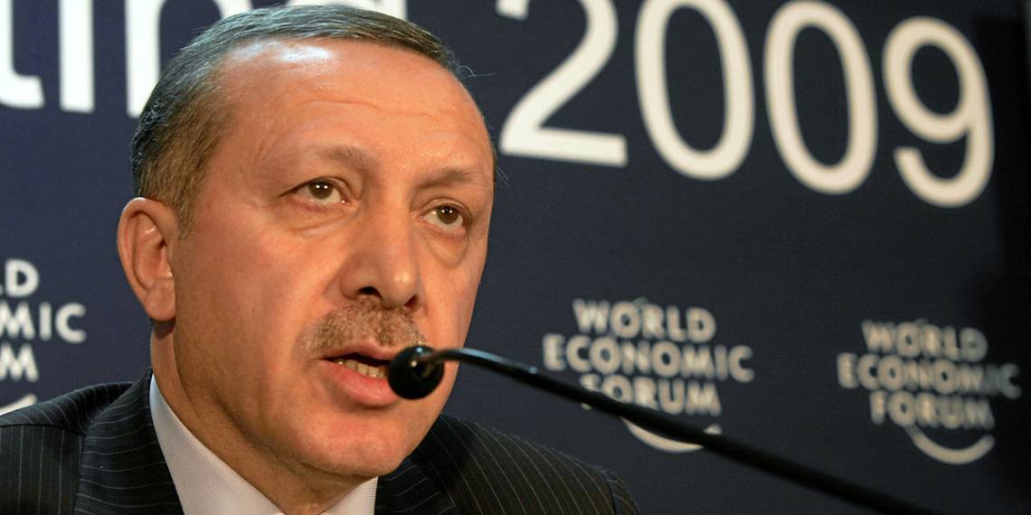 Il primo ministro turco Recep Tayyip Erdoğan