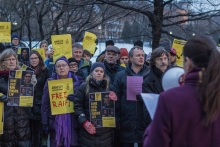 Una manifestazione a favore di Badawi fuori dell'Ambasciata dell'Arabia Saudita a Oslo, Norvegia